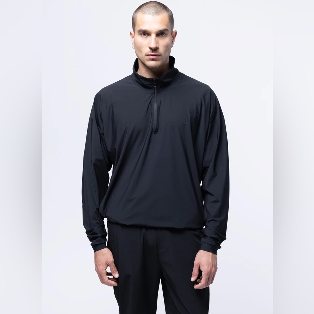 Inaka Black Men's Windbreaker Pullover